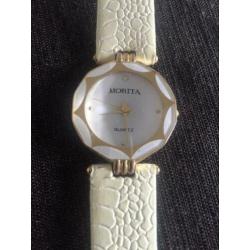 Morita horloge, 18k goud electro plated