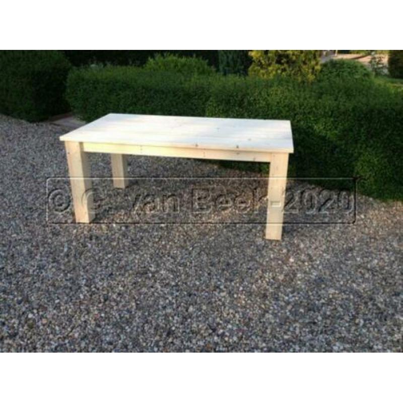 Tuintafel van Douglas of steigerhout tuin tafel