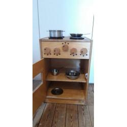 retro vintage kinder keukentje hout Rolf