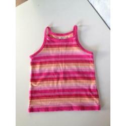 meisjes zomer setje topje rose oranje +rose +blauwe legging