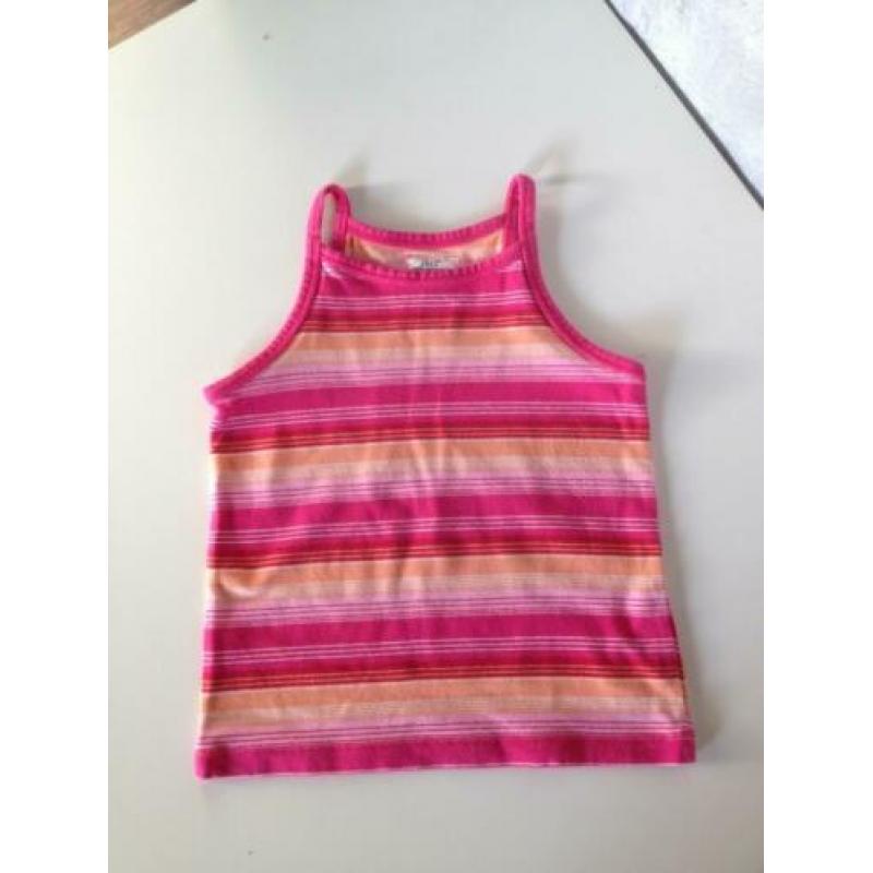 meisjes zomer setje topje rose oranje +rose +blauwe legging