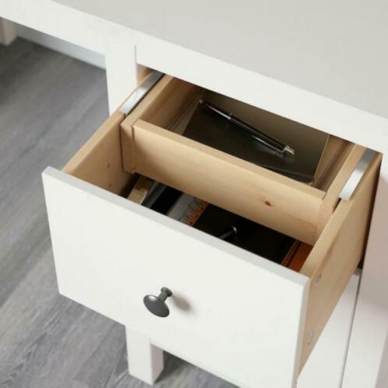 Ikea Hemnes Bureau wit met bovendeel