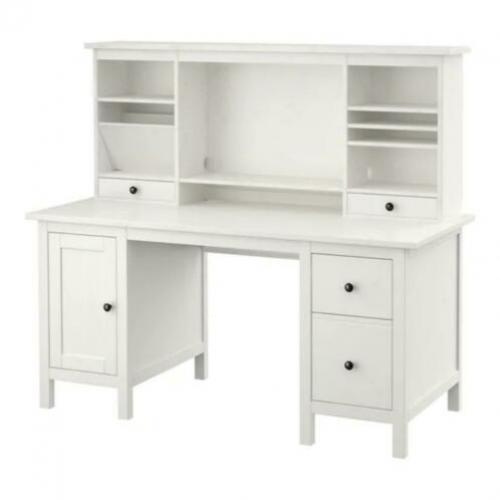 Ikea Hemnes Bureau wit met bovendeel