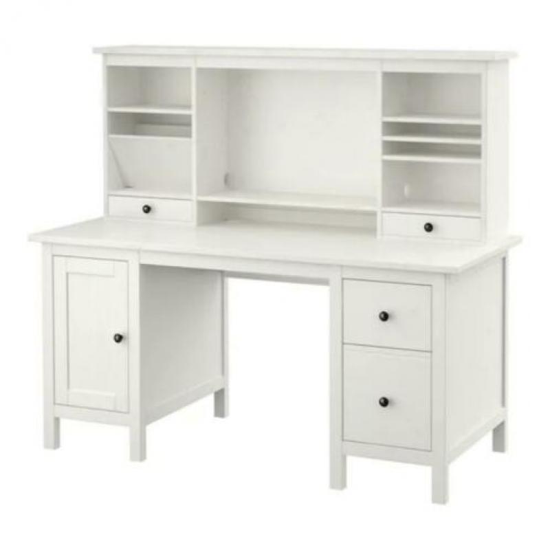 Ikea Hemnes Bureau wit met bovendeel