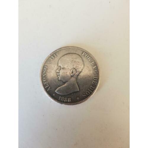 5 pesetas munten