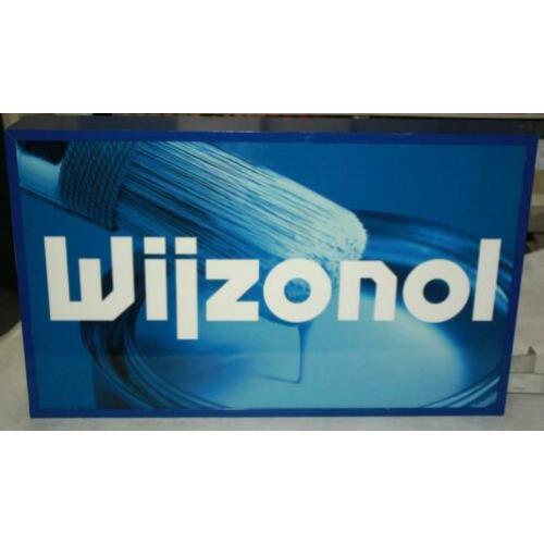 Lichtbak reclame met wijzonol