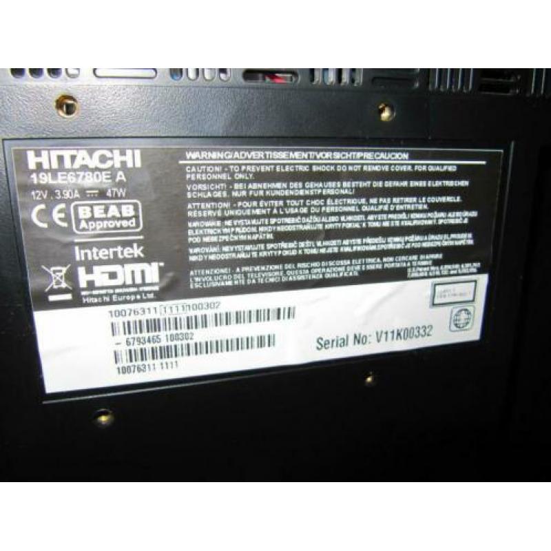 Hitachi tv met ingebouwde DVD speler