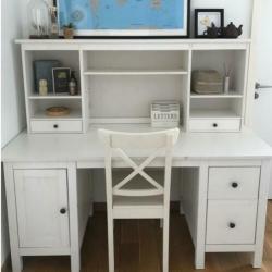 Ikea Hemnes Bureau wit met bovendeel
