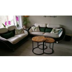 Bankstel. Tetro zwart wit