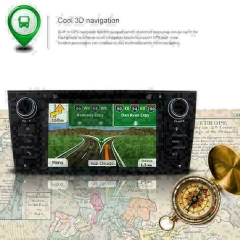 BMW 3serie e90 radio navigatie android 9.0 wifi dab+ carkit