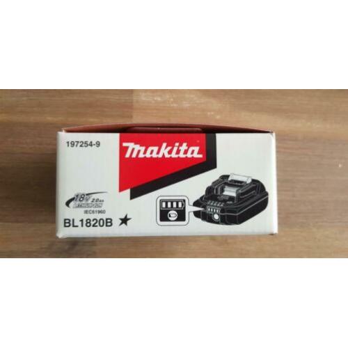 Makita BL1820B Accu 18V 2,0Ah | NIEUW |