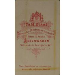 Carte de Visite S2 - Dame - Leeuwarden.