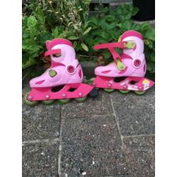 Roze verstelbare skeelers 28-30