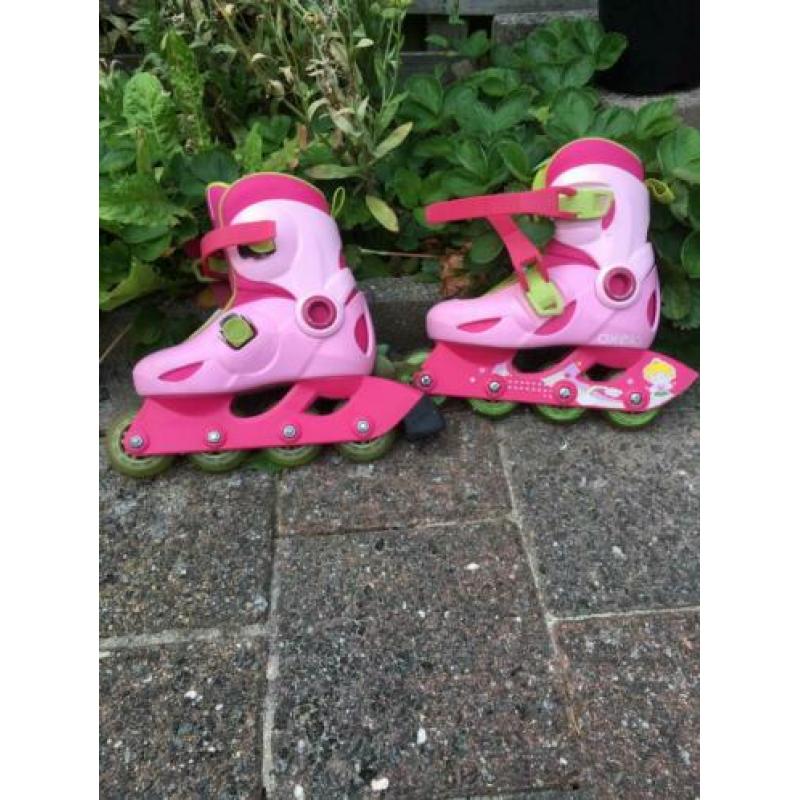 Roze verstelbare skeelers 28-30