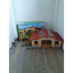 Schleich manege compleet + extra paarden en accessoires