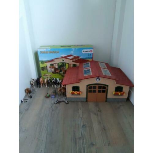 Schleich manege compleet + extra paarden en accessoires