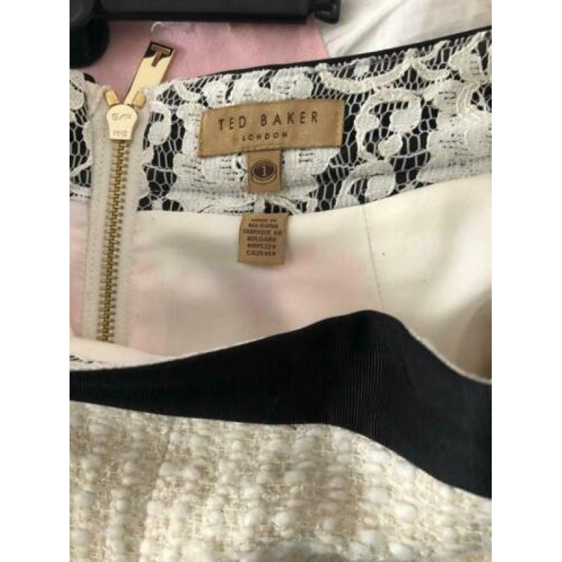 Ted baker rok rokje knit skirt dames mast 36 S wit