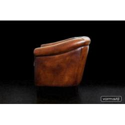 Chesterfield style Clubfauteuils in AA klasse schapenleer
