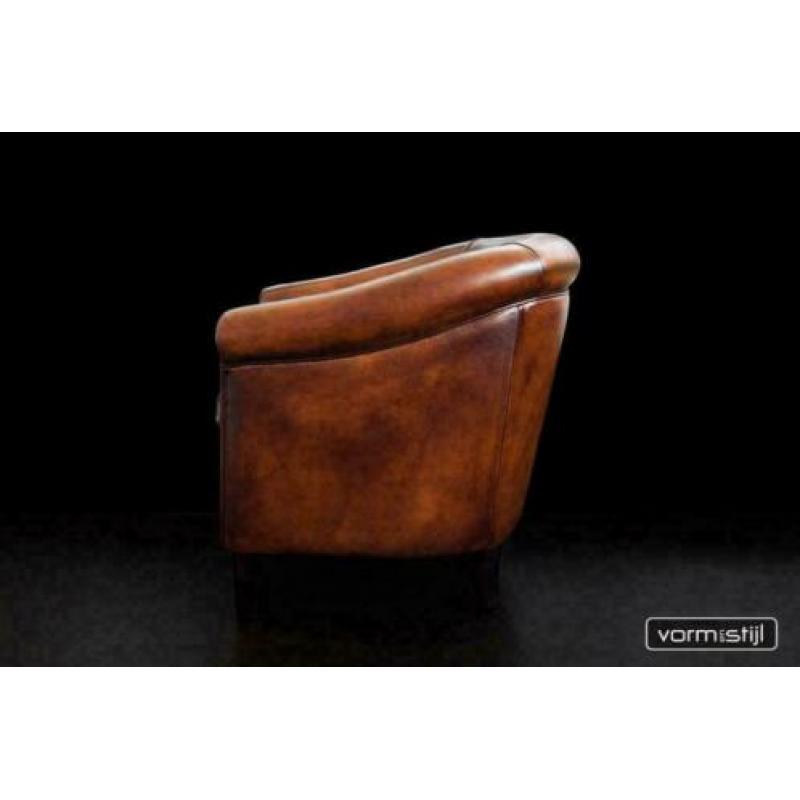 Chesterfield style Clubfauteuils in AA klasse schapenleer