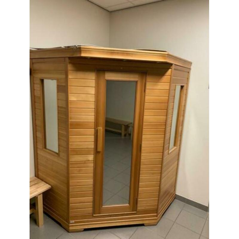 Complete infrarood sauna voor 2 personen.