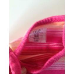 meisjes zomer setje topje rose oranje +rose +blauwe legging