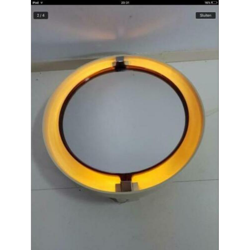 Retro allibert draaibare spiegel met verlichting