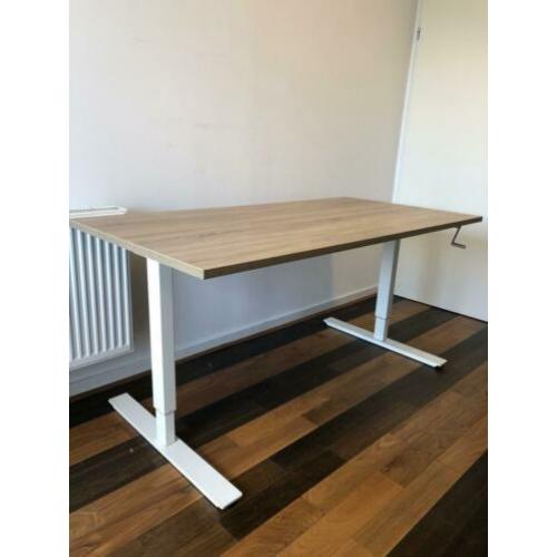 7x Zit/Sta bureautafel (160x80cm slinger verstelbaar) ARBO!!