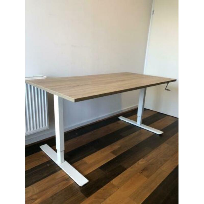 7x Zit/Sta bureautafel (160x80cm slinger verstelbaar) ARBO!!