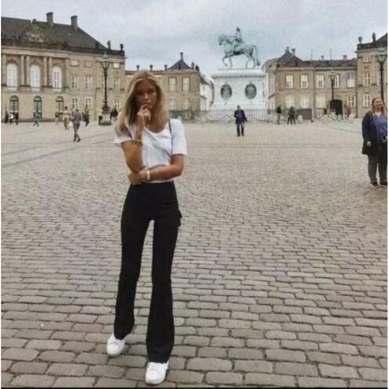 Flared pants flare broek