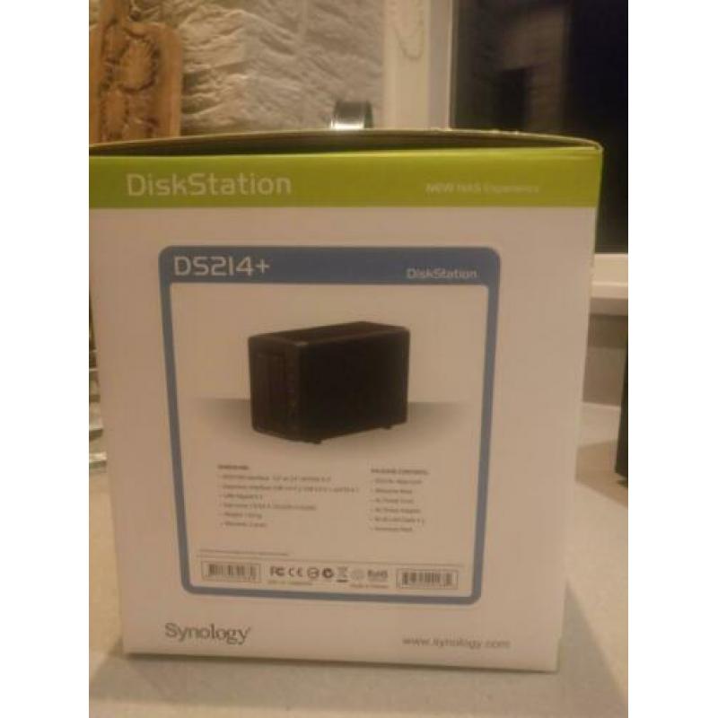 Mooie Synology ds214+ (zonder harde schijven)