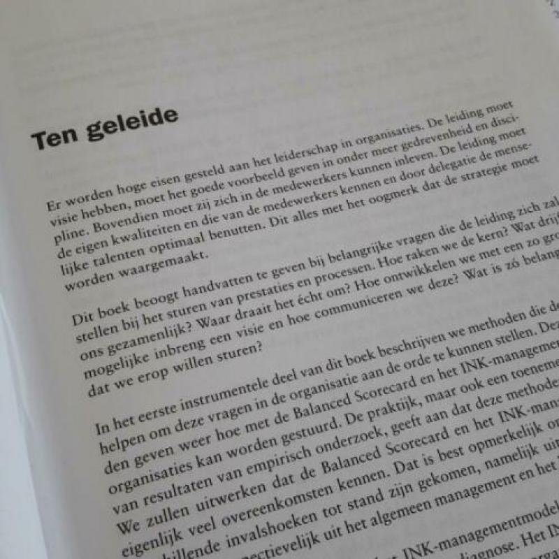 Balance Scorecard & INK-managementmodel incl. oefentoetsen
