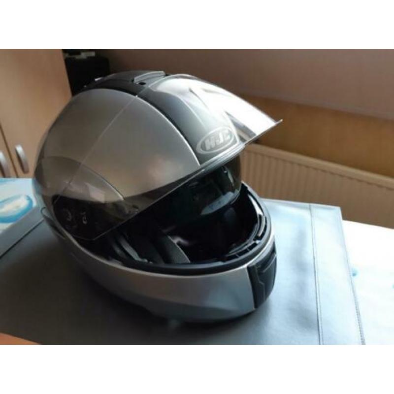 HJC motorhelm maat S zilver