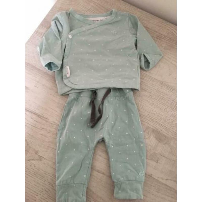 Noppies mint groen setje, jasje en box pakje