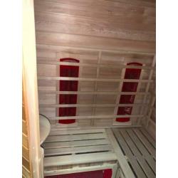 Complete infrarood sauna voor 2 personen.