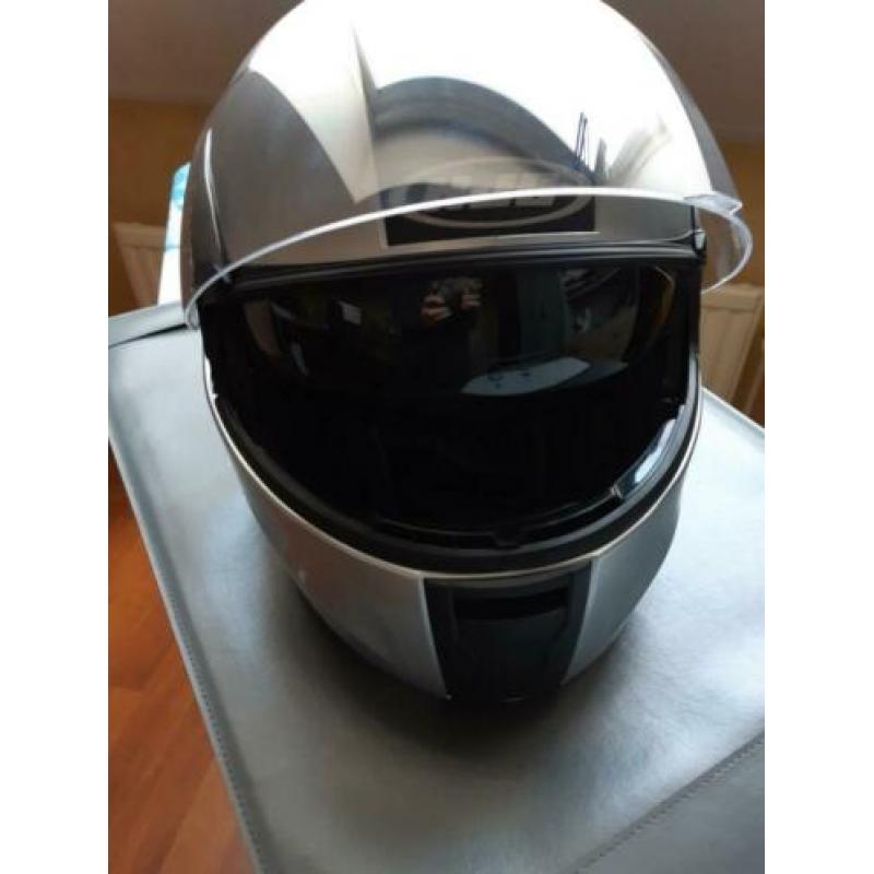 HJC motorhelm maat S zilver