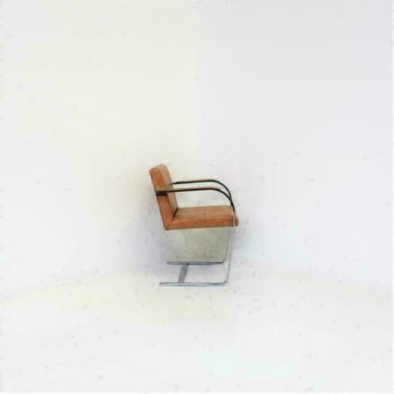Leren, Zalmkleurige Slede-Stoelen: Fasem BRNO Design