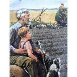 Origineel JOHN DEERE metalen wandbord