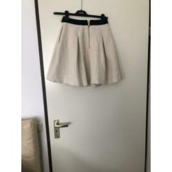 Ted baker rok rokje knit skirt dames mast 36 S wit