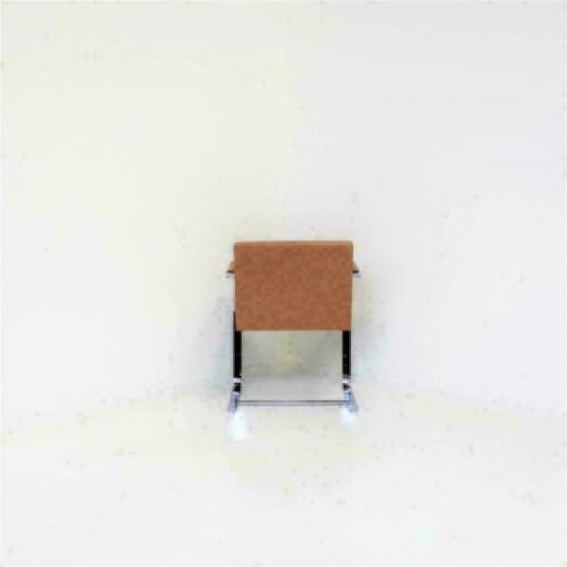 Leren, Zalmkleurige Slede-Stoelen: Fasem BRNO Design