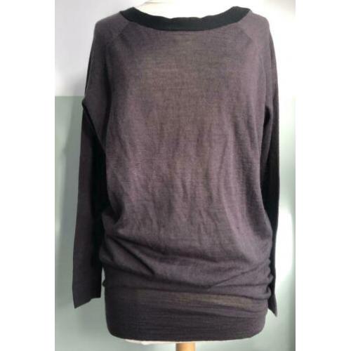 **STEPS**lange ZGAN trui maat M Mauve luxe fijn brei.