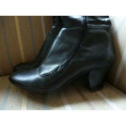 Zwarte leren laarzen, Bronx, mt 36