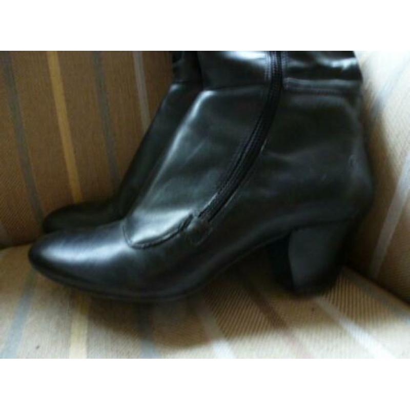 Zwarte leren laarzen, Bronx, mt 36