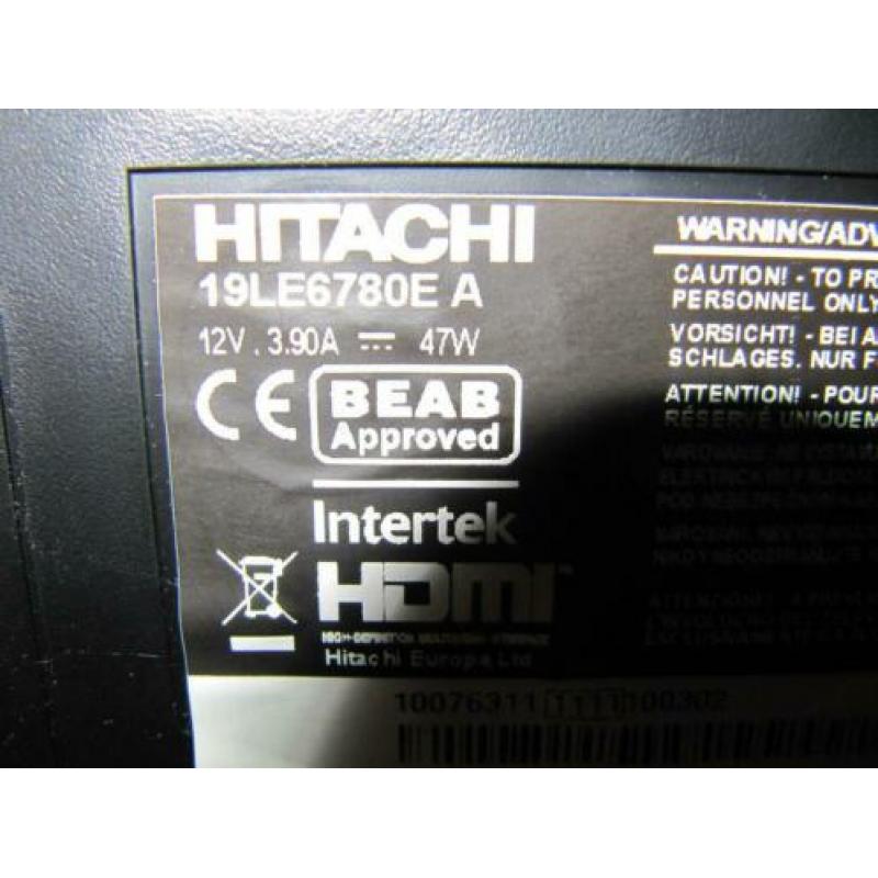 Hitachi tv met ingebouwde DVD speler