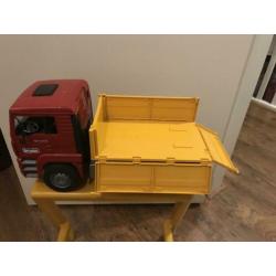 Bruder Man TGA Kiepwagen en Graafmachine