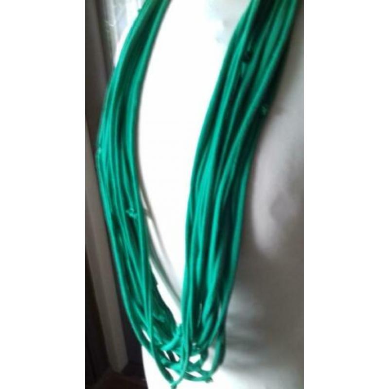 NIEUW!! mooie groene geknoopte sjaalketting