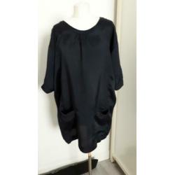Oversized tuniek van Humanoid donkerblauw maat M