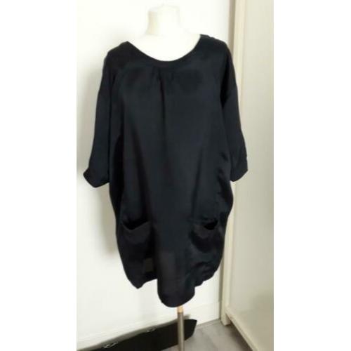 Oversized tuniek van Humanoid donkerblauw maat M