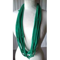 NIEUW!! mooie groene geknoopte sjaalketting