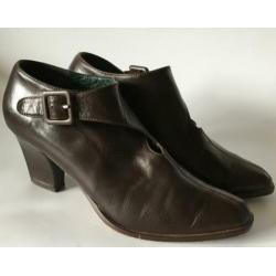 Bruine leren Cinderella schoenen.Mt 41.