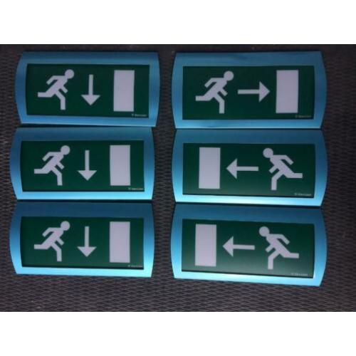 Van Lien Optilux pictogrammen voor noodverlichtingsarmatuur